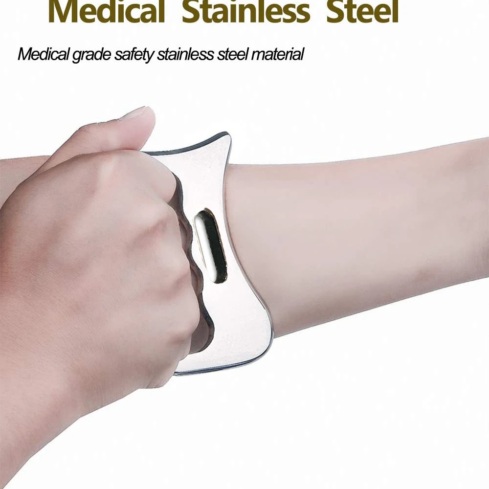 Stainless Steel Gua Sha Scraping Massage Tool Soft Tissue Mobilization Body Pain Scraping Tool
