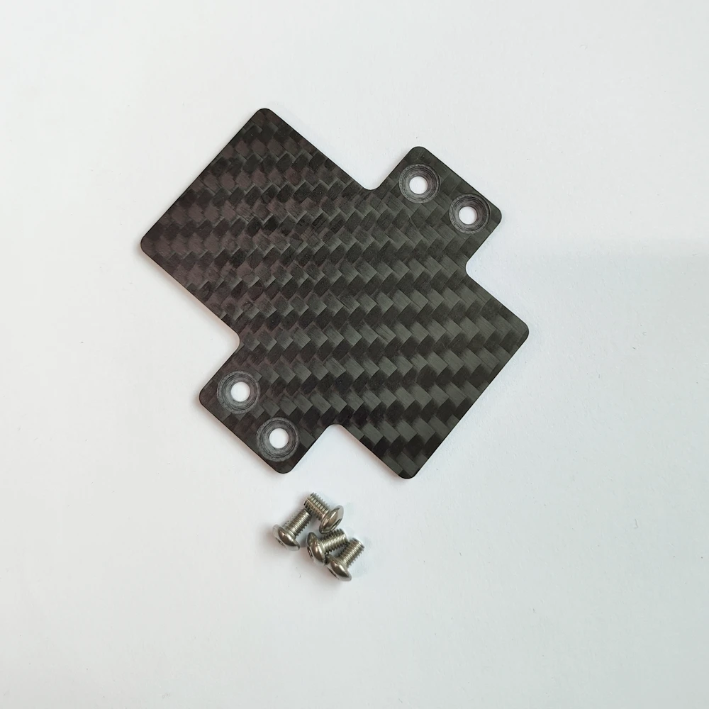 Placa de montaje ESC de fibra de carbono para 1/10 Traxxas Maxx V1 V2 y Wide Maxx para instalación no destructiva Hobbywing max6 max8 xr8plus x8s