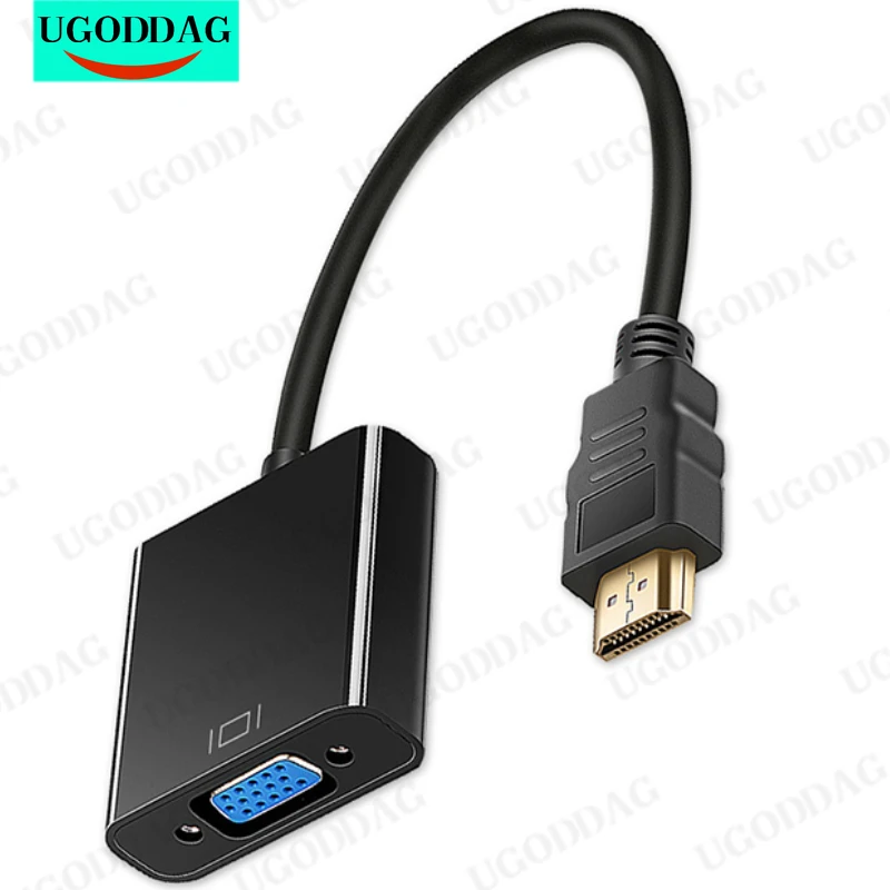 1080P HDMI-compatible to VGA Adapter Digital to Analog Converter Cable For Xbox PS4 PC Laptop TV Box to Projector Displayer HDTV