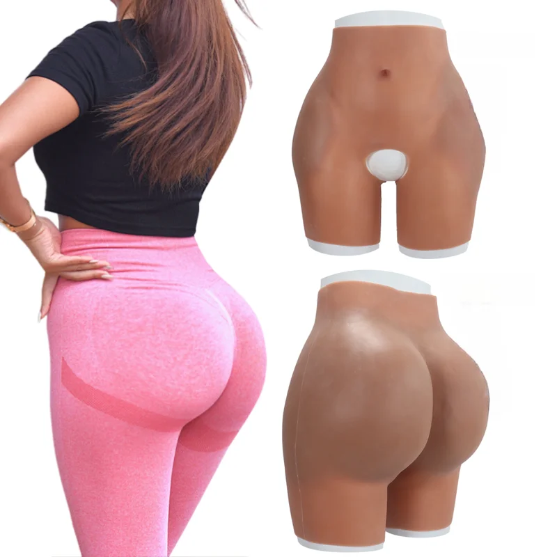 

Silicone Hip Enhancer Padded Butt Lifter Shapewear for Women Open Crotch Fake Hips Body Shaper Plus Size Lift Pants Cosplay Wear