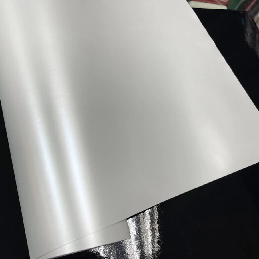 Premium Chrome Matte Satin Pearl White Vinyl Car Wrap Film Self Adhesive Decal with Air Release Bubble