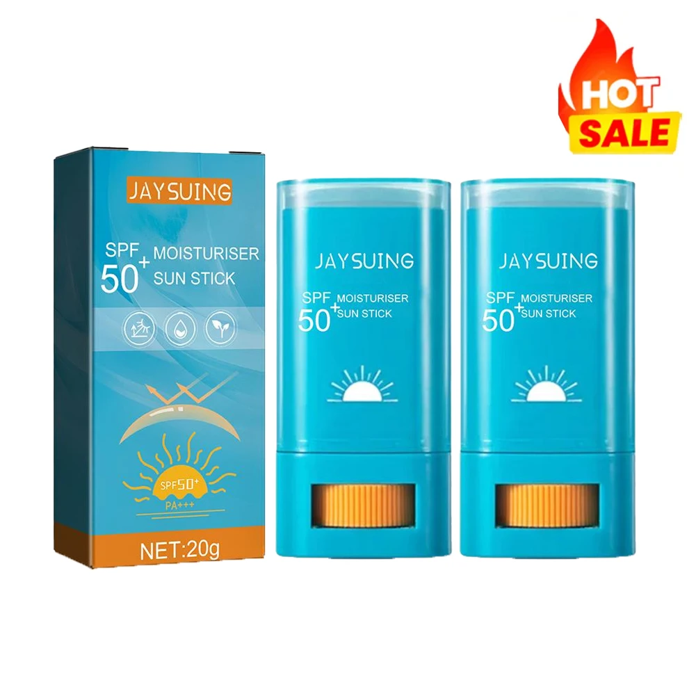 Creme Protetor Solar em Bastão 20g SPF 50+ Leve da Coreia para Todos os Tipos de Pele, Creme Isolante Protetor UV Anti-Oxidante