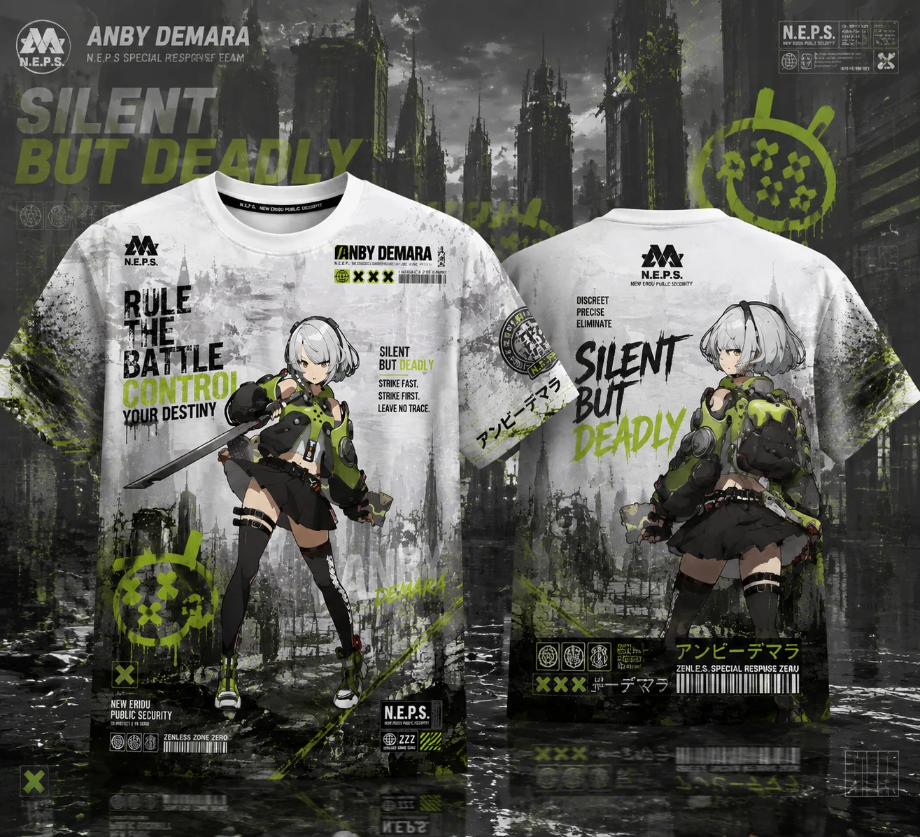 Zenless Zone Zero SOUKAKU/Anby/Zhu Yuan T-Shirt Demara Game Fans Cosplay Graphic Man Women Tshirt 3D Printed T-shirt Harajuku