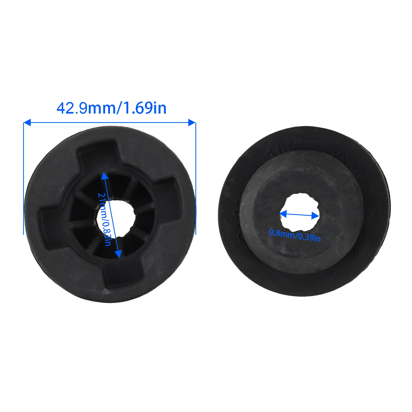 2pcs Air Filter Shell Rubber Pads 16557-6N200 165576N200 for NISSAN for X-TRAIL for Rogue  NT32 for SERENA III C25 Car Accessory