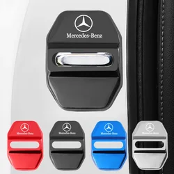 4Pcs Car Door Lock Cover Case Protection For Mercedes Benz AMG E S C A B Class GLE GLS CLS GLC CLA GLA W212 W204 W211 W213 W205