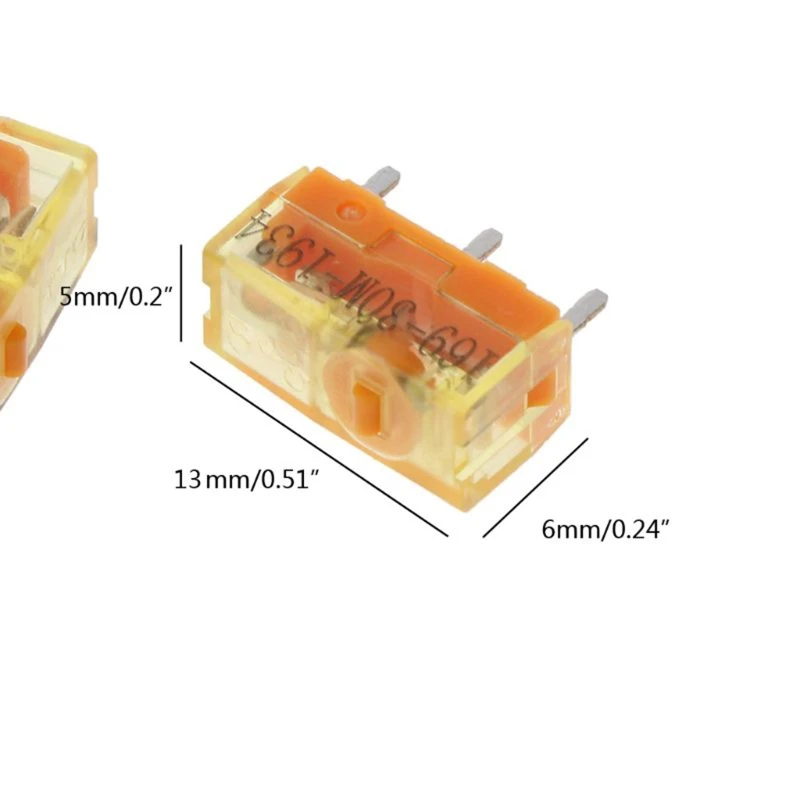 F3KE 2 pièces/lot Original TTC souris Micro interrupteur bouton anti-poussière Contact or