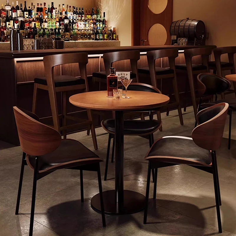 American Retro Bar Table Modern Designed Pub Lounge Restaurant Café Tables Commercial Furniture Mesas De Centro Para Sala FYCT