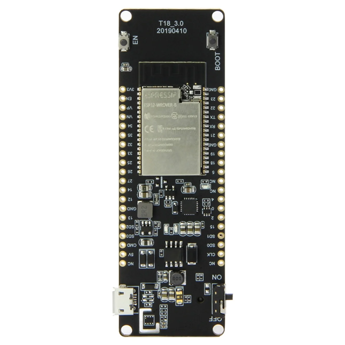 T-Energy T18- WiFi and Bluetooth Module 18650 Battery ESP32 WROVER Development Board