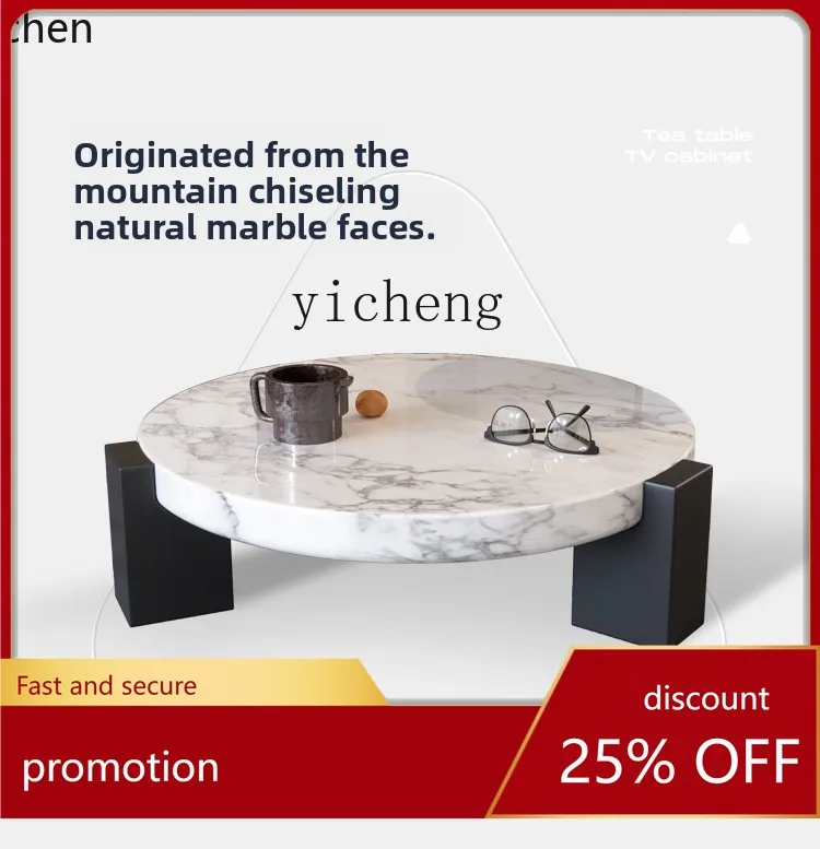 

HXL Coffee Table Set for Living Room Home Use Italian Style Side Table