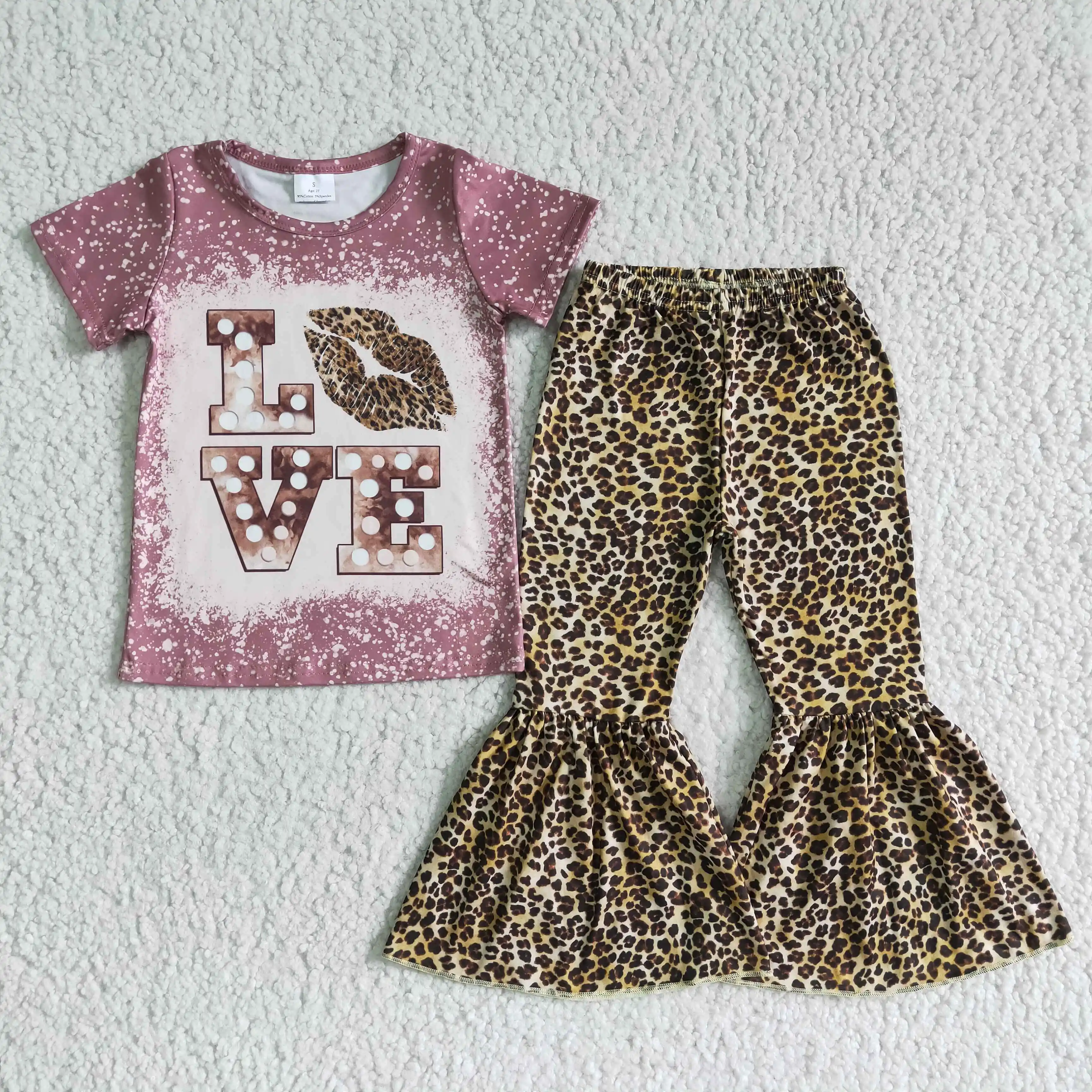 Kids Valentine\'s Day Clothes Long Sleeve Top With Pants Set And Dress Baby Girls Boutique Outfits