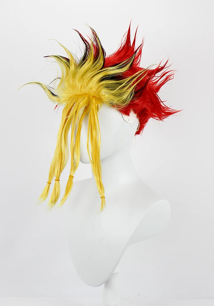 Yu-Gi-Oh Atem Cosplay Wig Yami Yugi Spiky Gradient Hair Anime Costume Accessory