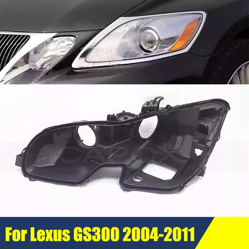 Front Headlight Base Cover For Lexus GS300 2004-2011 Light Back Headlamp Back Housing Bottom Protection Shell