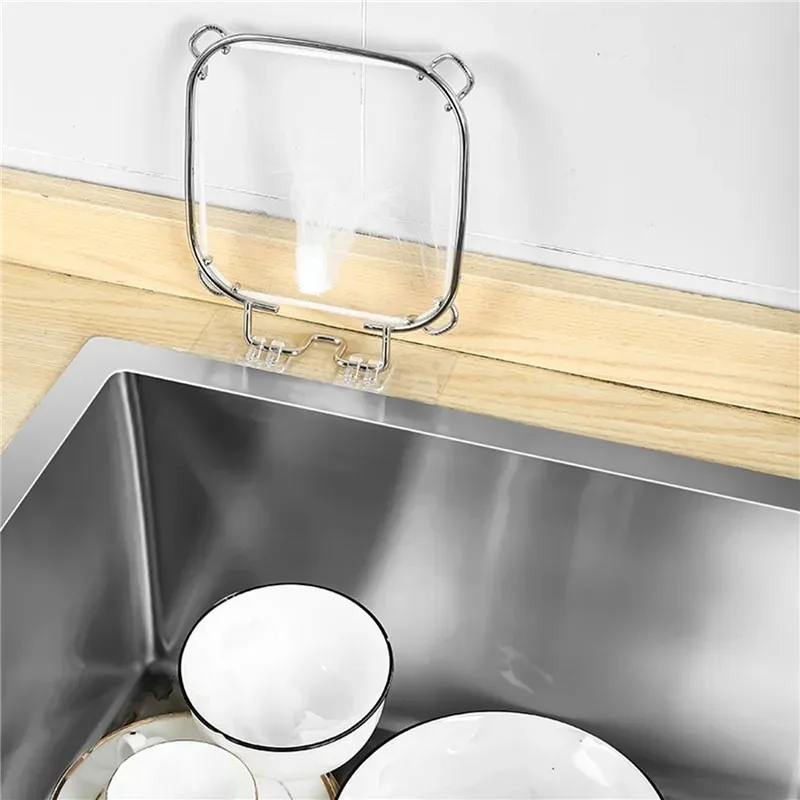 Disposable Kitchen Sink Stainless Steel Hanging Net Sewer Garbage Bag Drainage Screen Sink Garbage Net for Meal Residue Pool