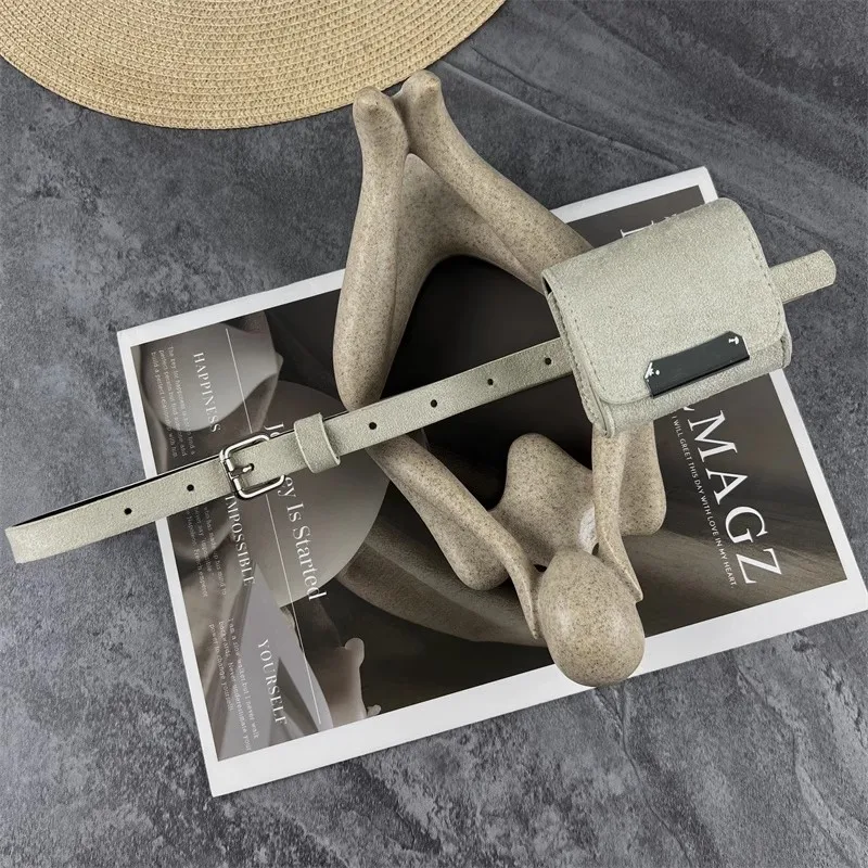 Sabuk Kulit Suede Wanita Vintage Punk Tas Korset Wanita Cummerbund Mantel Ikat Pinggang Gaun Dekorasi Sabuk Lebar J1666