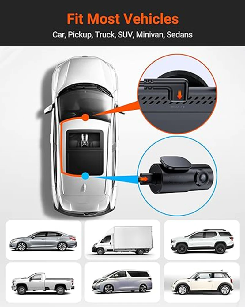 Langes Kabel für die Rückfahrkamera, 5,5 m, für DDPAI Z90Master / Z90Pro / Z90 Sedans, für SUVs und Pick-ups (keine Z60-Serie) (nicht original). – Detail 3