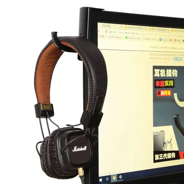 Support pour écouteurs, 1 pièce, crochet avec bande autocollante pour bureau, affichage PC, moniteur, accessoires pour écouteurs 1