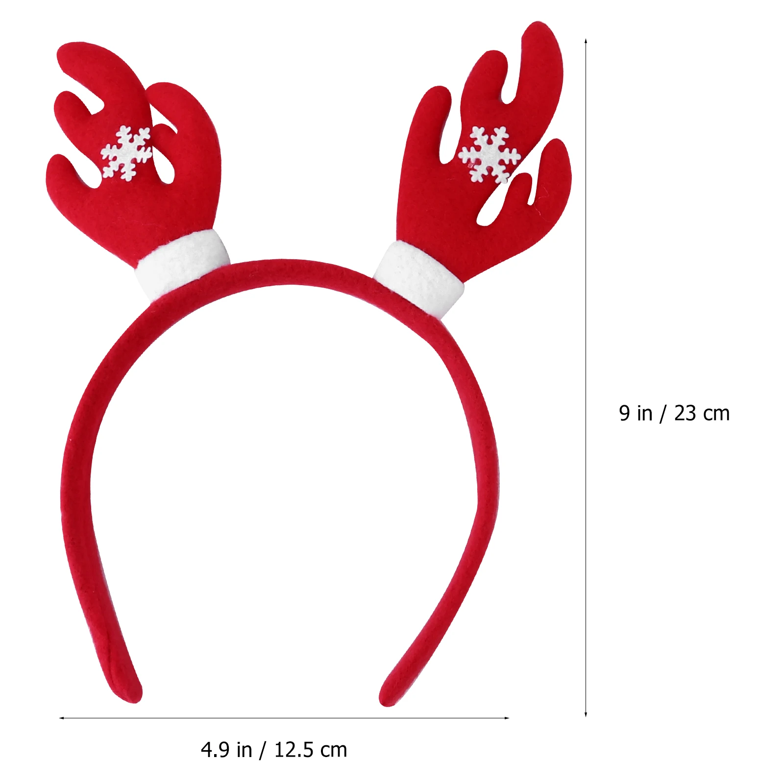 

6Pcs ChristmasHairAccessories ElasticHeadbands RedPolyester Fabric CasualWear PartyDress HairTool ChristmasHeadpiece
