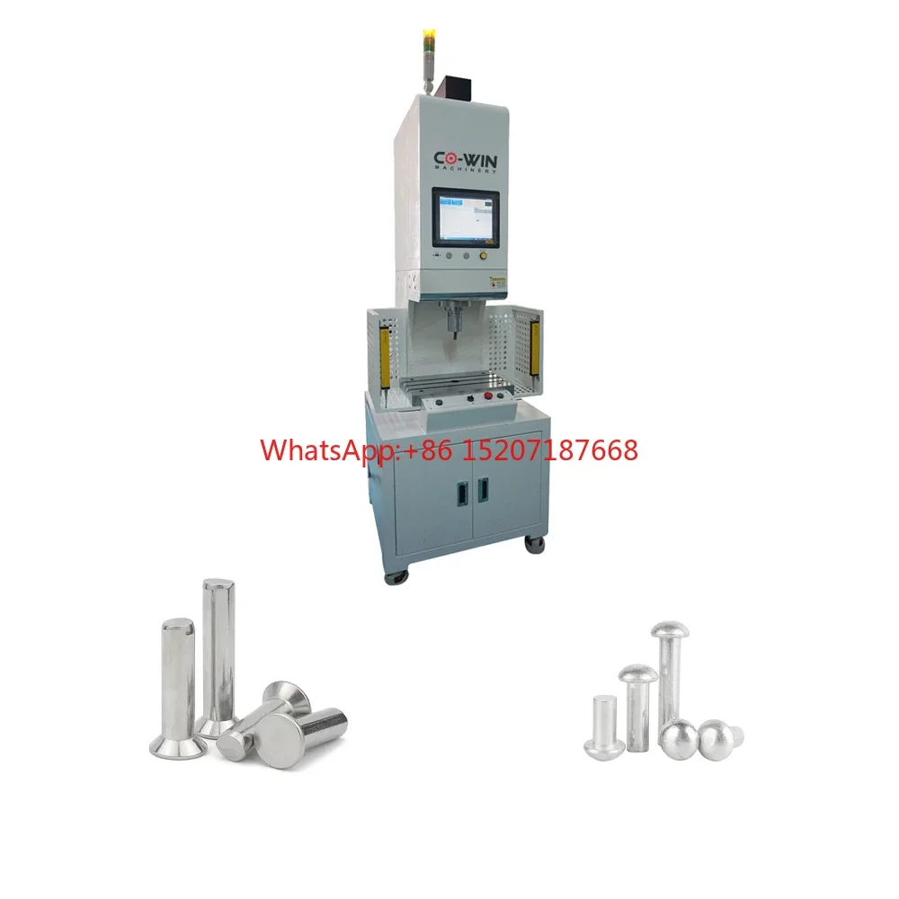 

High efficiency servo radial rotary riveting machine for automotive parts manufacturing