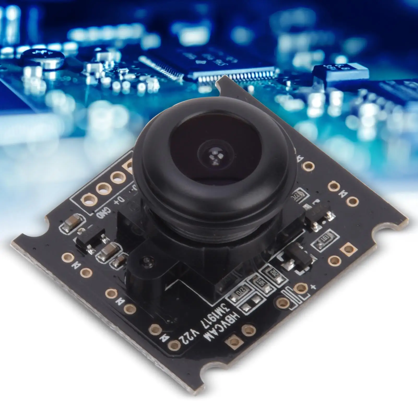 3MP USB Camera Module 15fps, 110° FOV, 2048x1536 Resolution, Compact Size 30x25x14mm, Includes USB Cable for win7