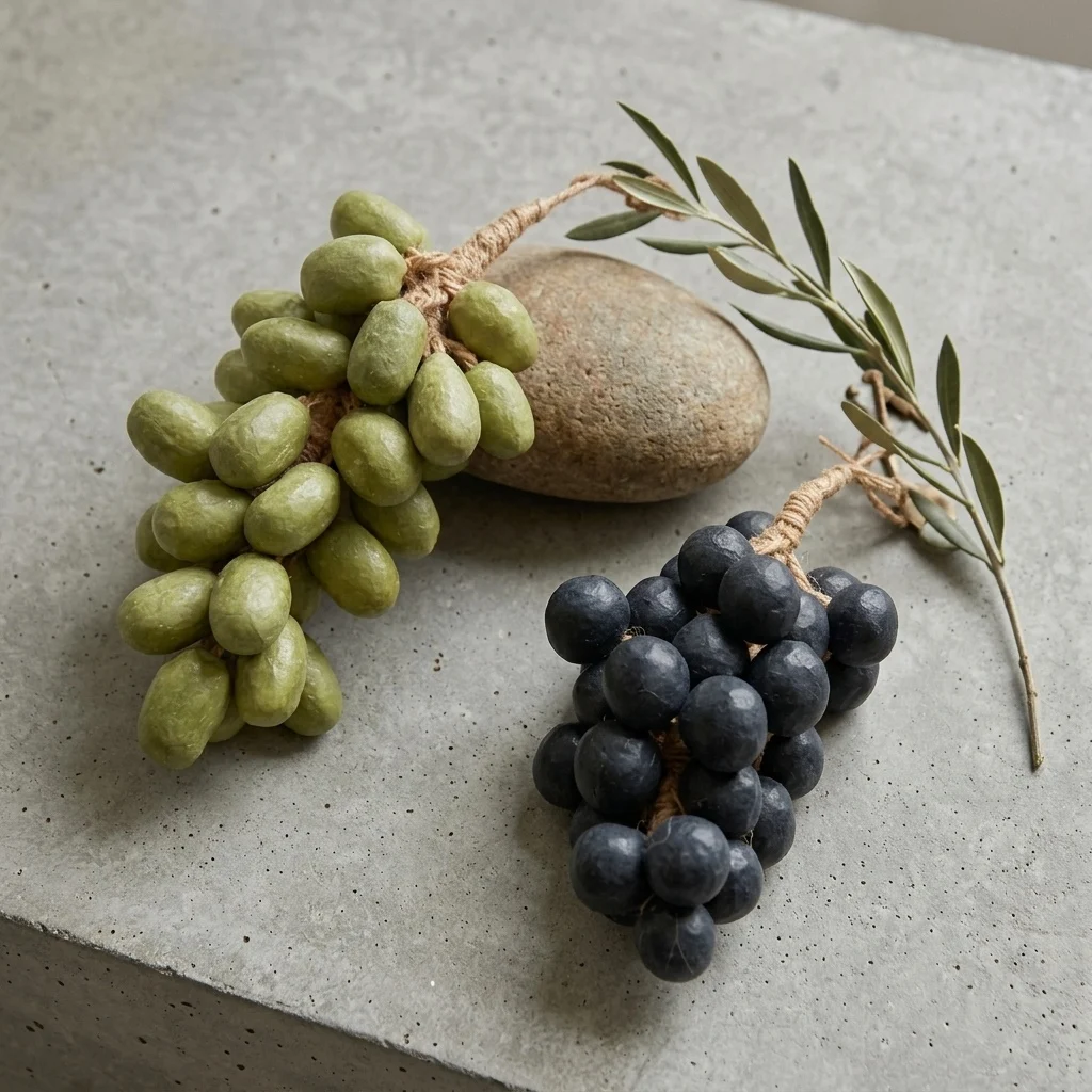 Simulated Grape Shaped Handmade Soap Cold Processed Lasting Fragrance Hanging Decoration Birthday Gift for Friends