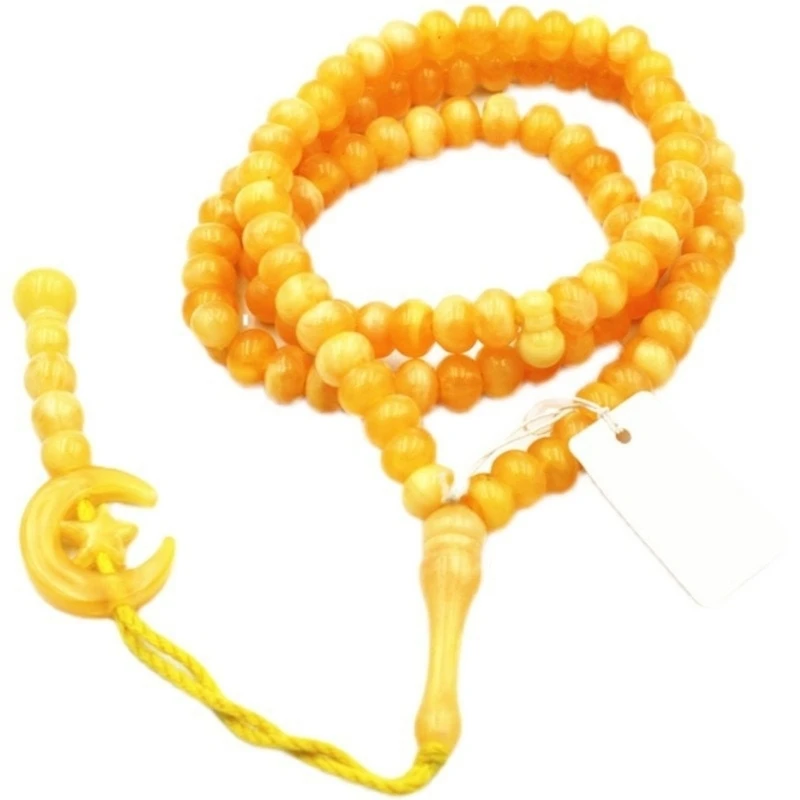 DXAA 99-Prayer Tasbih Beads 8mm Rosary Beads Tasbih Prayer Beads Wrap Bracelets Necklace Eid Prayer Beads for Men Women