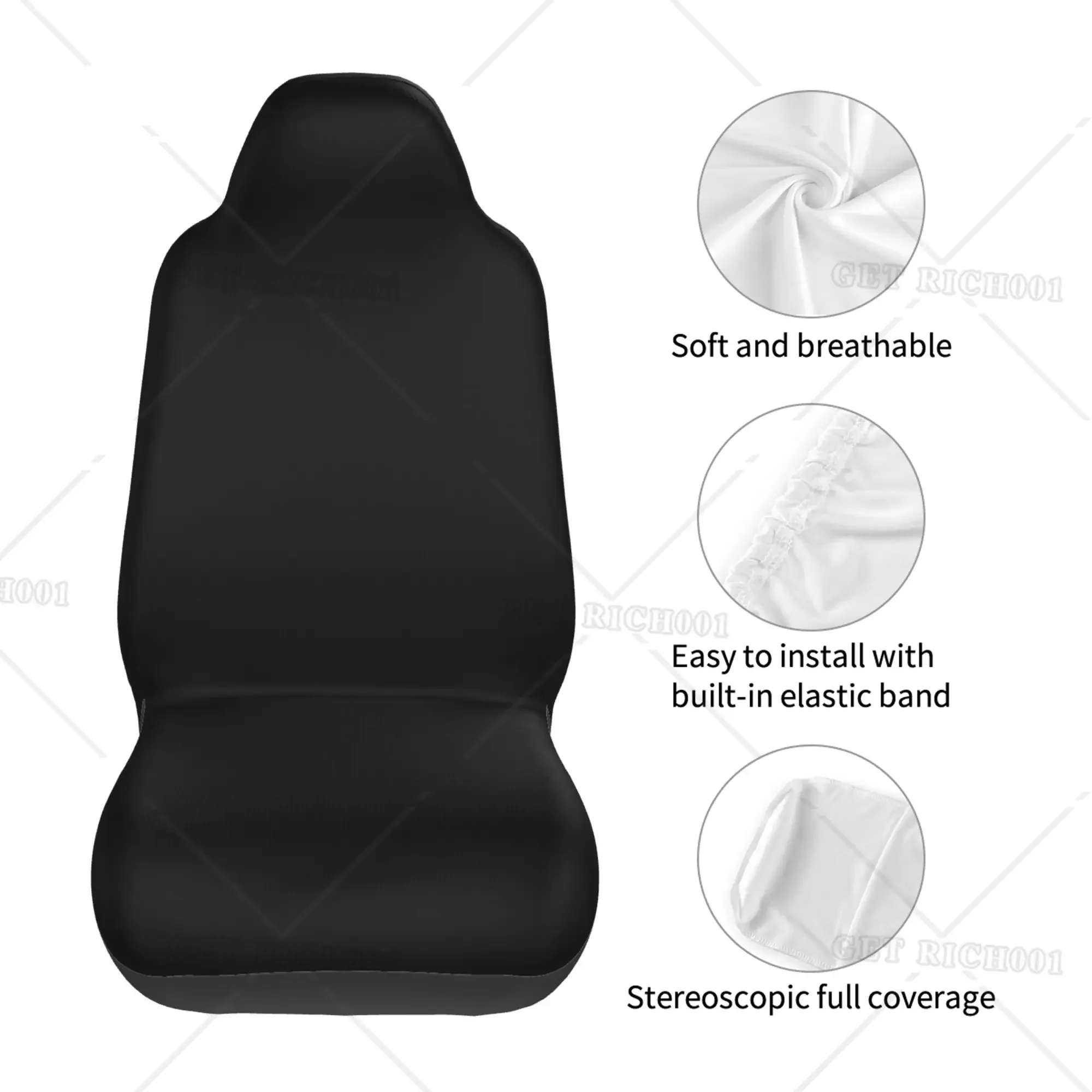 Funda Protectora para asiento coche con forma seta bruja، Funda Protectora para asiento lantero coche SUV، juego full pa