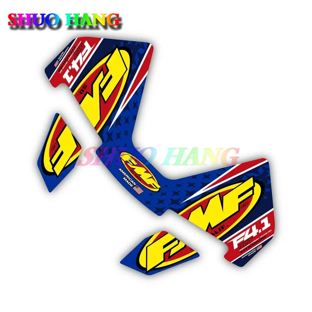 FMF PowerCore 2-core FMF Powerflow 4 Stoke MX, 4.1 RCT Titanium Alloy Exhaust System Motocross Racing Vinyl Car Sticker PVC