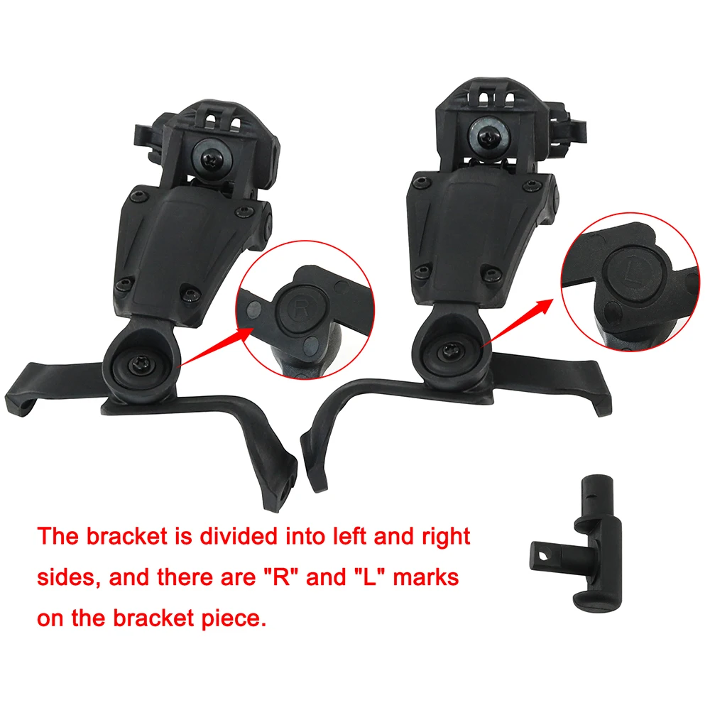 TS TAC-SKY Tactical Helmet ARC/WENDY/MLOK Rail Adapter Compatible with EARMOR M32X/M31X-Mark3 MilPro Military Headset