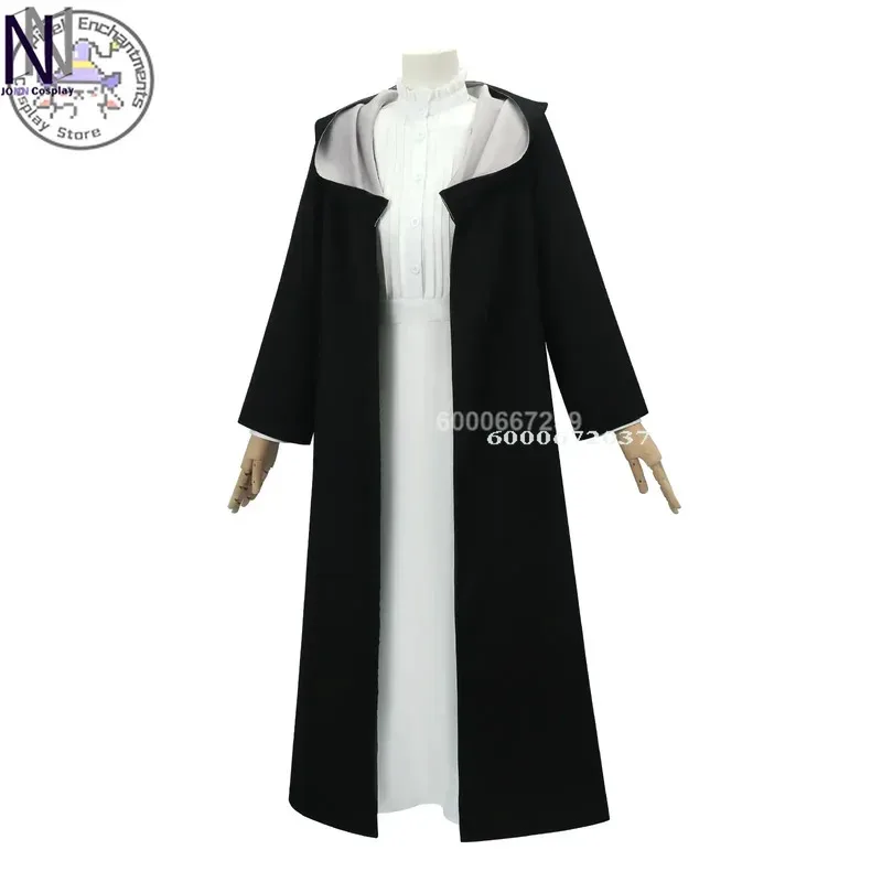 Frieren Beyond Journey's End Anime Fern Cosplay Costume Women Cloak Coat Dress Headwear for Halloween Comic Con Fern Outfits