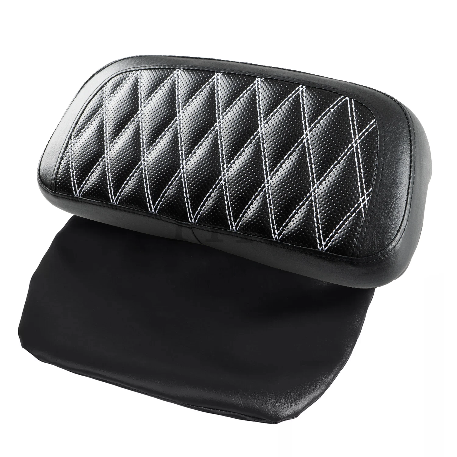 

Black PU Leather Motorcycle Razor Chopped Tour Pak Pack Trunk Backrest Pad For Harley Touring Street Tri Glide Road King 2014-Up