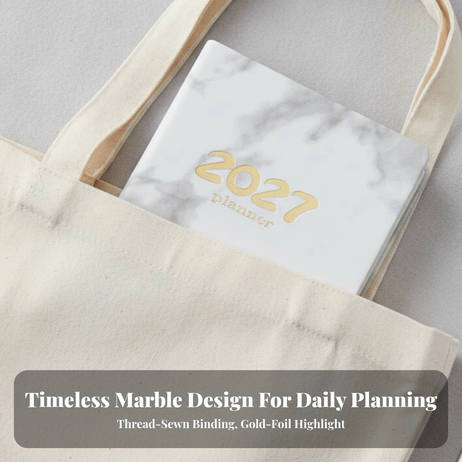 2027 English Planner Notebook Compact A6 Planner Notebook Appointment Book Portable Time Management for Professionals