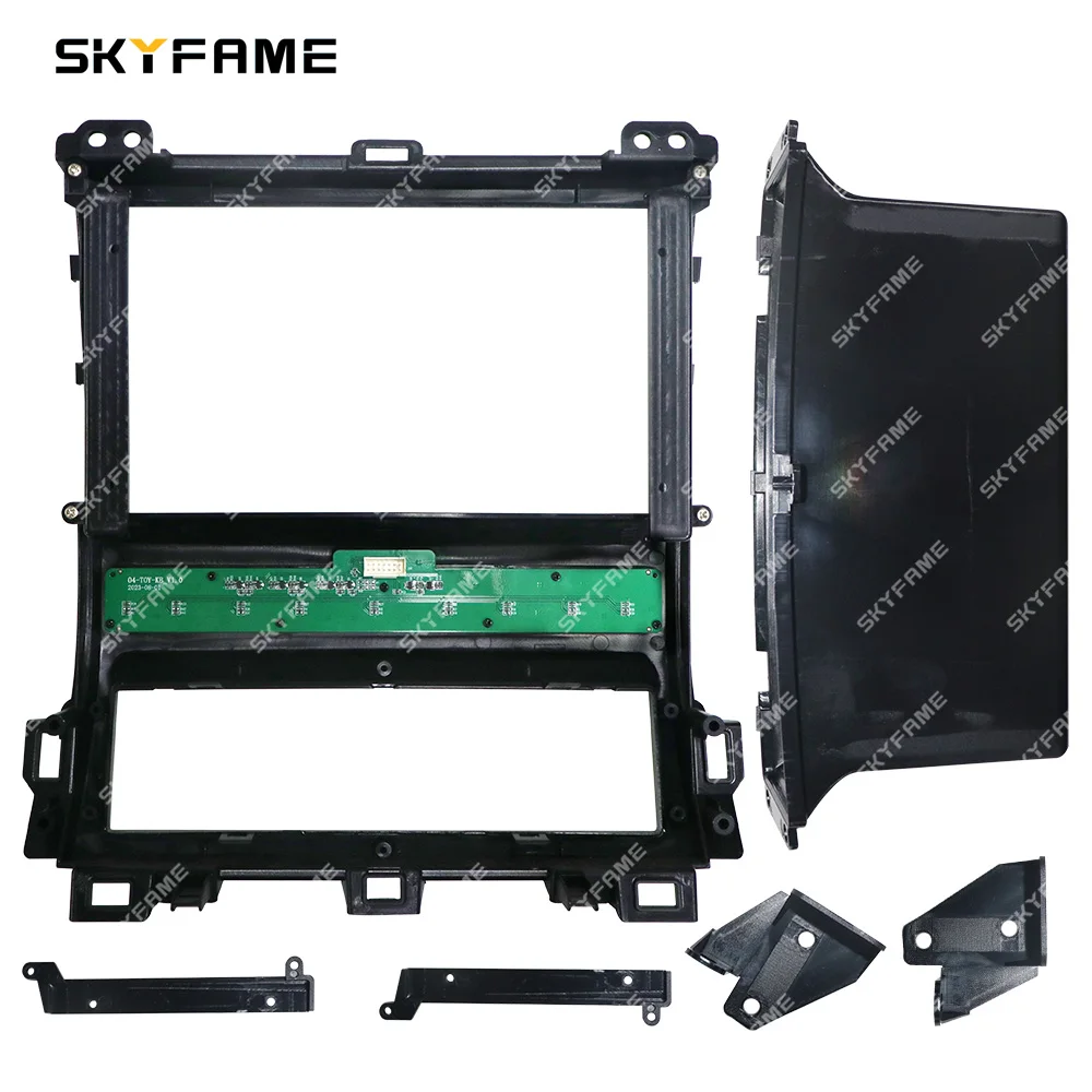SKYFAME Car Frame Fascia Adapter Android Radio Dash Fitting Panel Kit For Lexus GX470 Toyota Land Cruiser Prado 120 LC120
