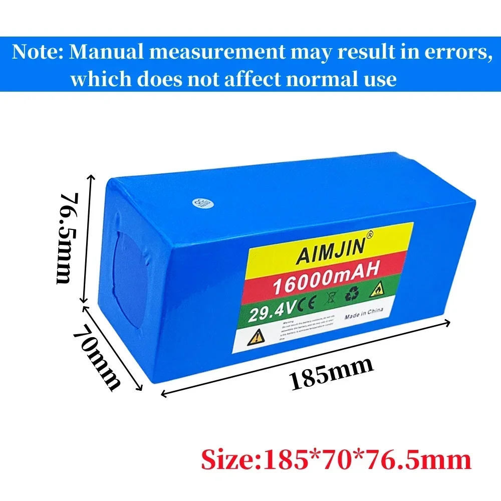 7S 5P 29.4V 16000Mah 18650 Batterij Lithium-Ionbatterij Voor Transportapparatuur Buitenvoedingen Enz