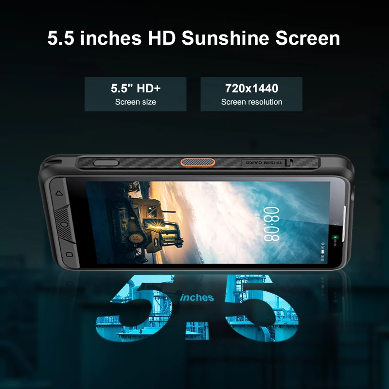 

Aoro M7 HD + 720 * 1440 Android 14 Восьмиядерный процессор 5800 мАч VHF и UHF 2 Вт Радио рация Atex DMR Walkie Talkie