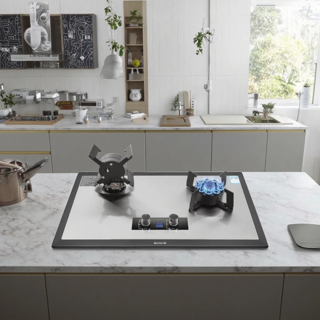 Estufas de Gas Industriales de Acero Inoxidable ALK en Oferta, de 2 Quemadores, para Encimera de Cocina y Hogar