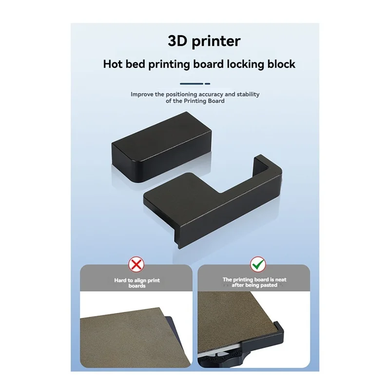 

Прочный блок позиционирования печатающей пластины Hotbed для Elegoo Neptune 4, KP3S, KLP1 V1 V2, инструмент выравнивания для 3D-принтеров, Hotbed Pri