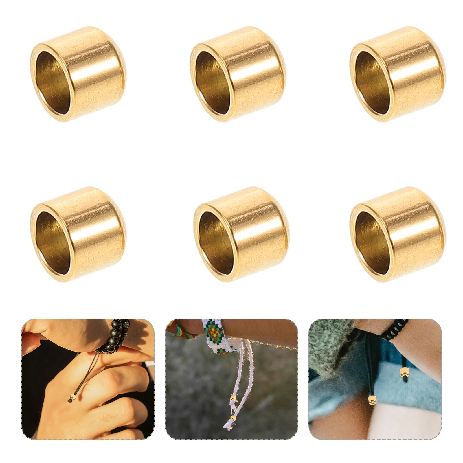 

10pcs Round Head Bucket Clasp Metal Cord End Cap For Diy Bracelet Necklace Rope End Stopper Fastener Connector Craft