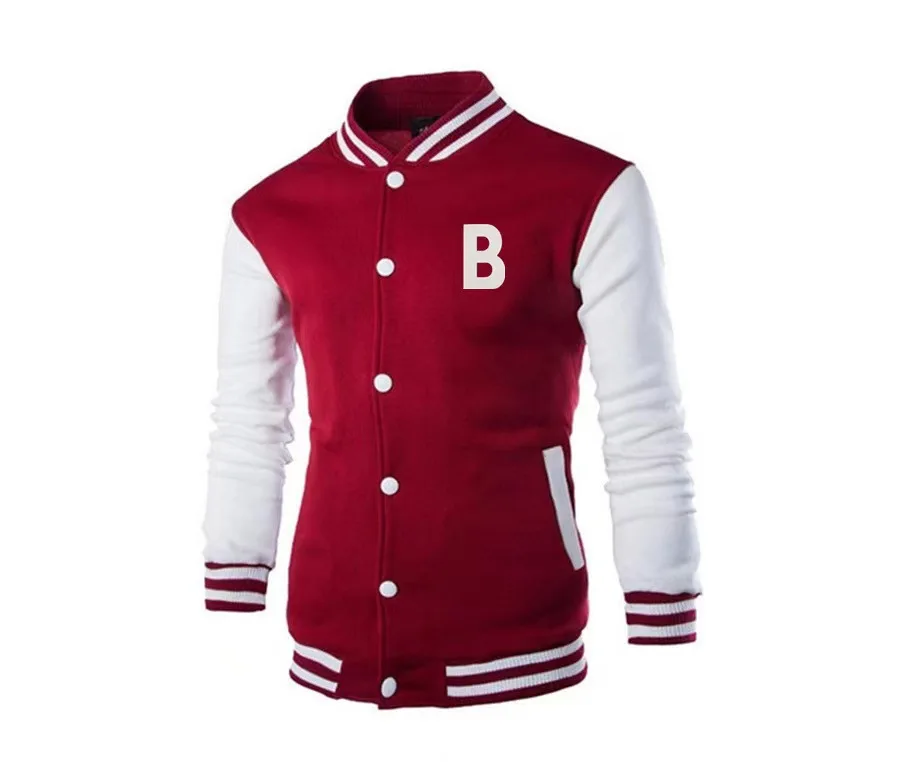 New letter printed polyester top fashionable single breasted casual baseball jacket loose cardigan couple jacket