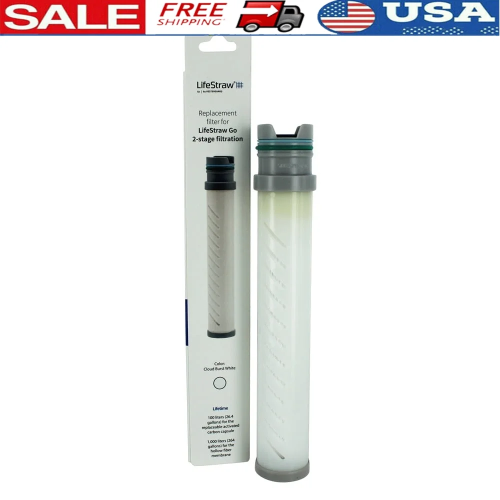 

Сменный мембранный микрофильтр Go с угольным фильтром, система фильтрации воды для путешествий на открытом воздухе, кемпинга, защищает от бактерий