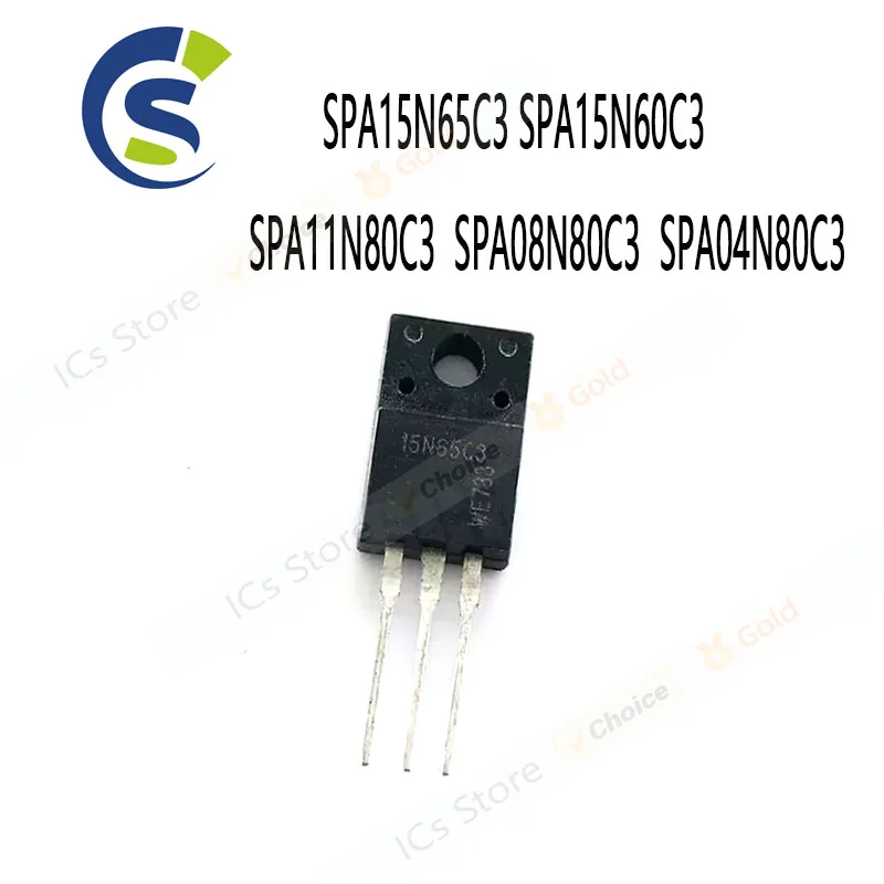 10PCS 15A 650V 15N65C3 15N60C3 11N80C3 08N80C3 04N80C3 TO-220F SPA15N65C3 SPA15N60C3 SPA11N80C3 SPA08N80C3 SPA04N80C3