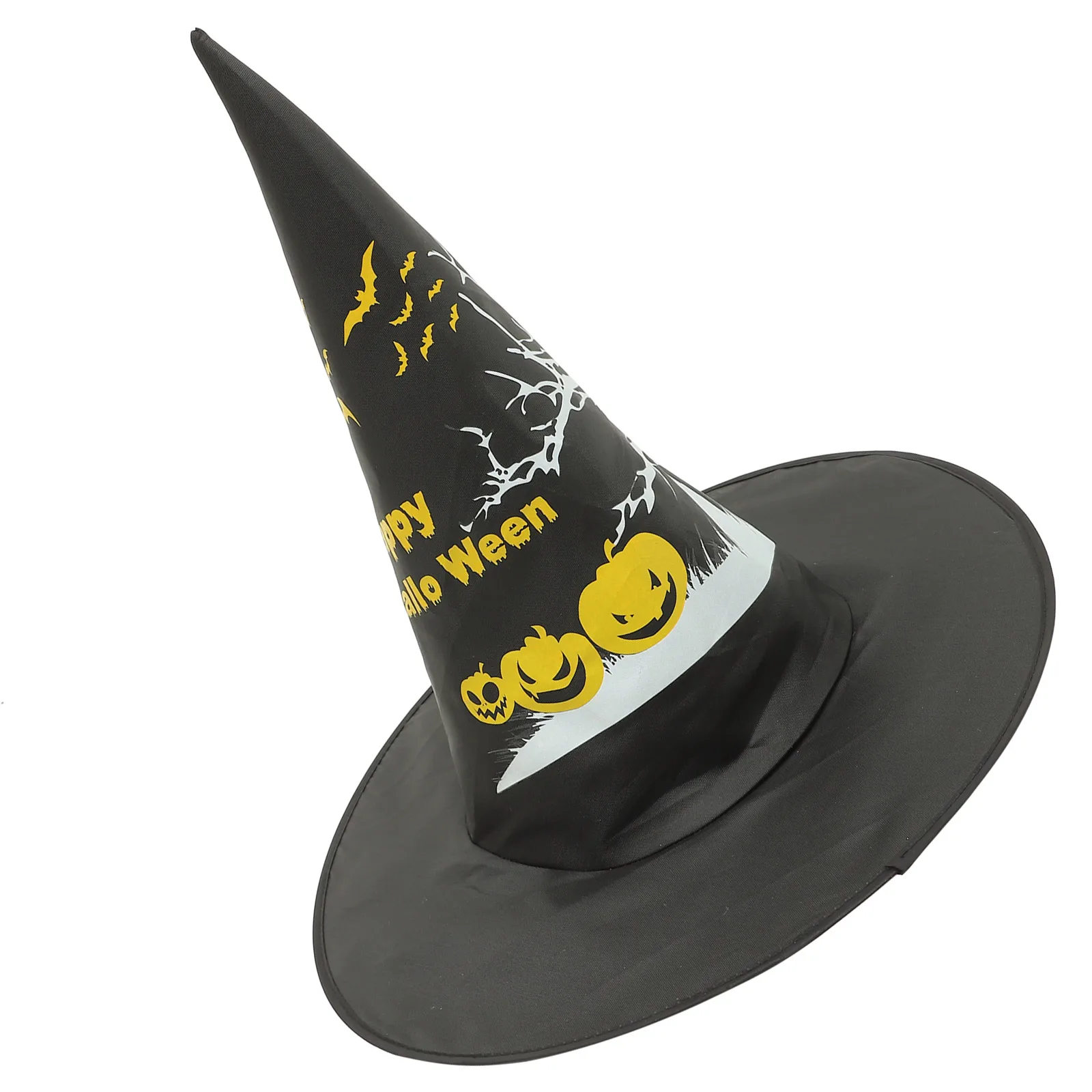 

Fluorescent Witch Hat for Halloween Party Masquerade Cosplay Glow in Dark Unisex Costume Accessory Decorative Hat