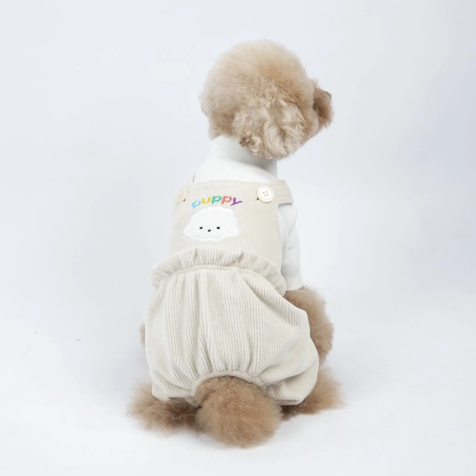 Autumn and Winter Pet Dog Clothes Cute Bear Overalls Thickened Four-legged Clothes Dog Sweater Puppy Teddy Costume Dog Costumes