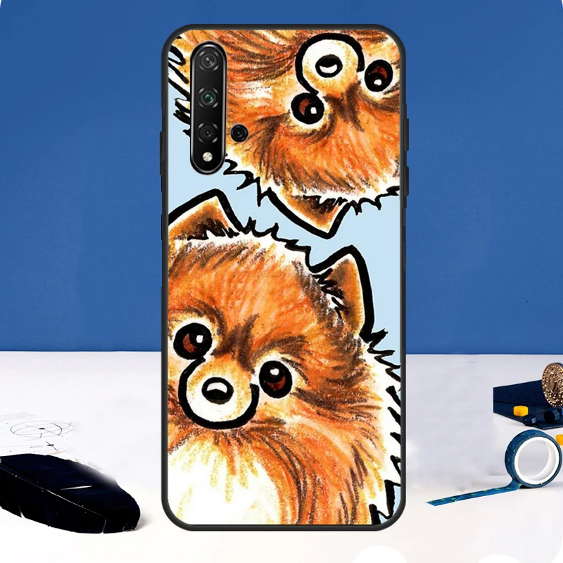 Pomeranian Watercolor Dog Phone Case For Huawei Nova 11 Pro 11i 8i 3i 9 10 SE 5T Y60 Y61 Y70 Y90 Y91 P20 P30 P40 Lite