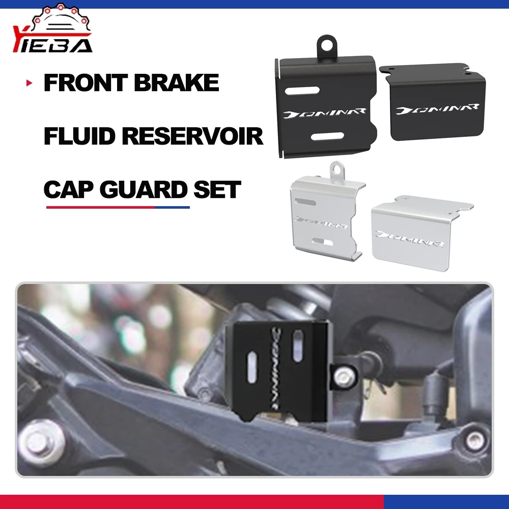 

For BAJAJ Dominar 400 250 Dominar400 All Years Motorcycle Accessories Front Rear Brake Fluid Reservoir Cover Guard Cap Protector