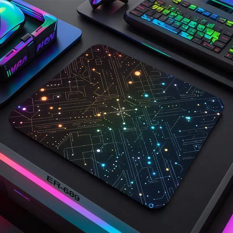 System Highlights Glass Pad without Lock Edge Mouse Pad Simple Text Mouse Pad Student Desk Mat Computer Mouse Mat Laptop Deskmat