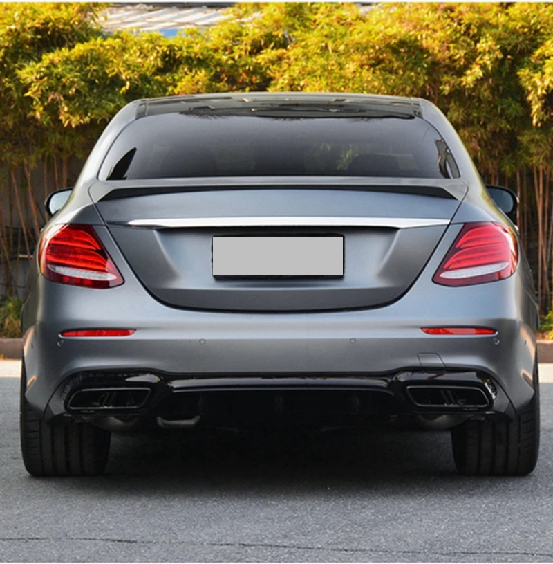 

For Mercedes-Benz E-Class W213 4Door Sedan E63 Style Carbon Fiber Rear Spoiler Trunk Wing 2017-2023 FRP Forged carbon