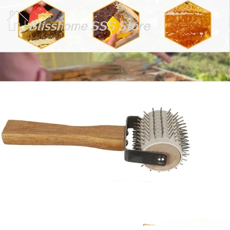 【S】Premium Grade Wheel Uncapping Fork Gear Bee Honeycomb Rake Weaving Needle with Multi-Purpose Functionality for