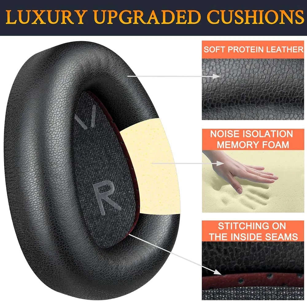 Earphone Pads for Skullcandy Aviator 900 ANC Replacement Earpads Mesh Cloth Memory Covers Sponge