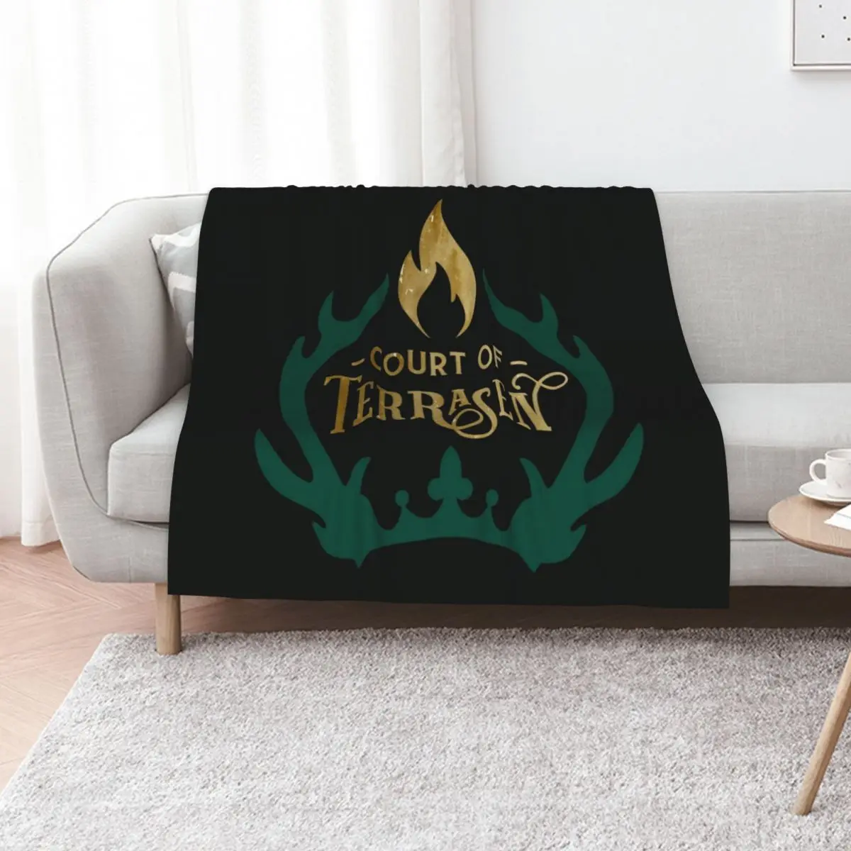 Court of Terrasen - Throne of Glass Throw Blanket Nap Luxury Designer Cute Single Loose Furrys Blankets