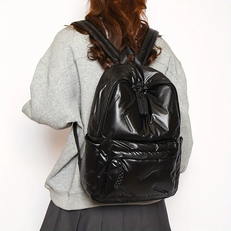 1pcs Multi-layer Women's Shoulder Bag Lightweight Nylon Fashion Travel Commuter Bag First Choice Nylon Fabric